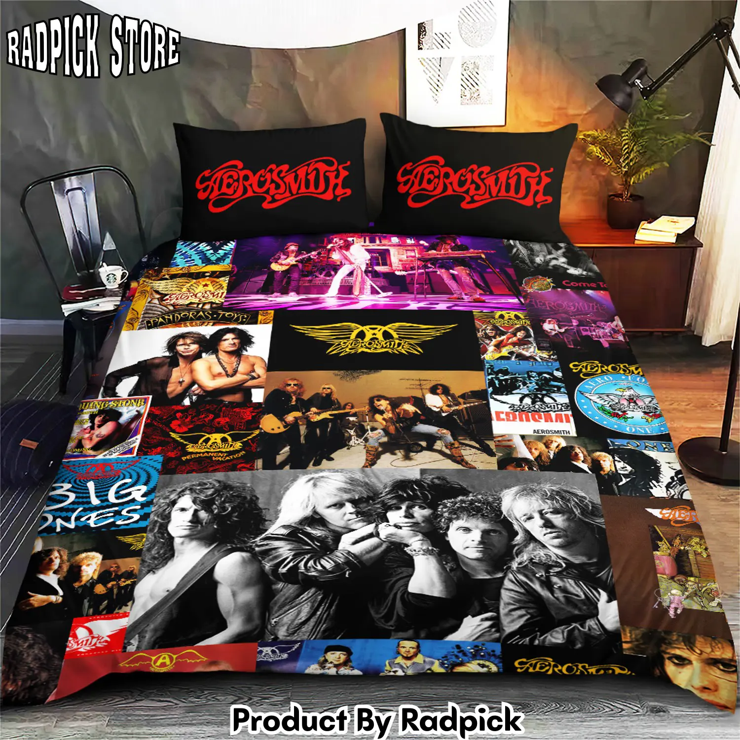 Radpick aerosmith bedding set tantn 2293 rp3278892